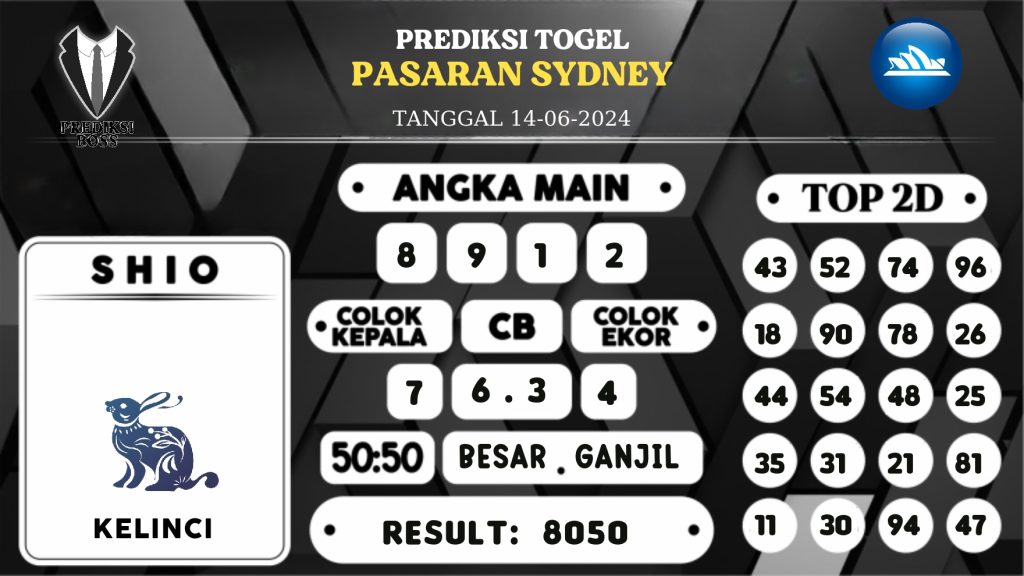 https://prediksibosstoto.com/prediksi-boss-togel-sidney-jumat-14-juni-2024/