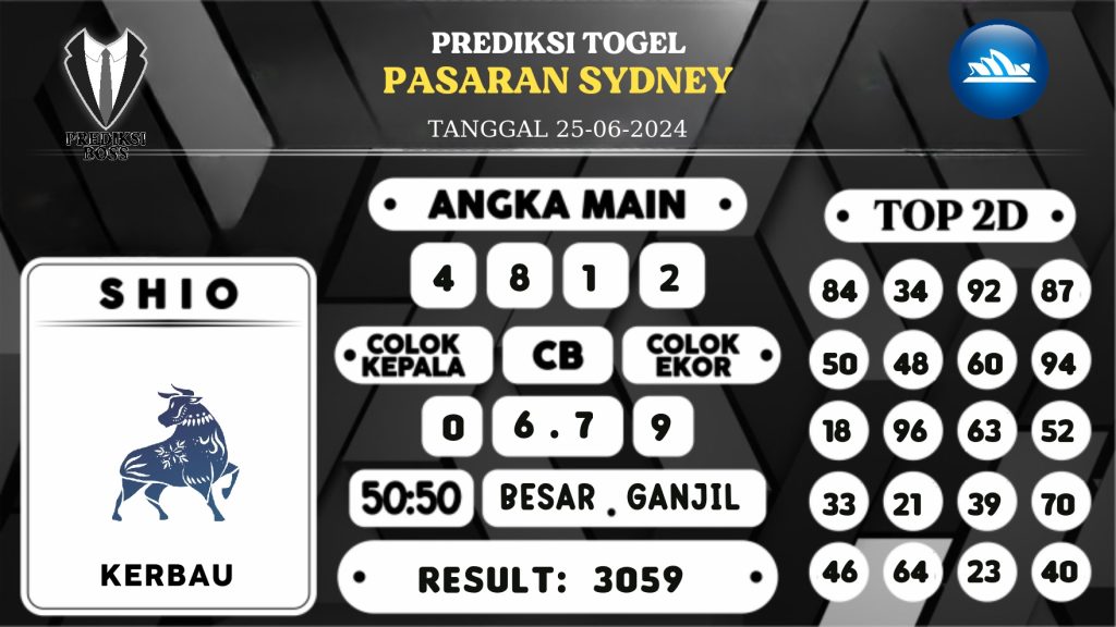 https://prediksibosstoto.com/prediksi-boss-togel-sidney-selasa-25-juni-2024/