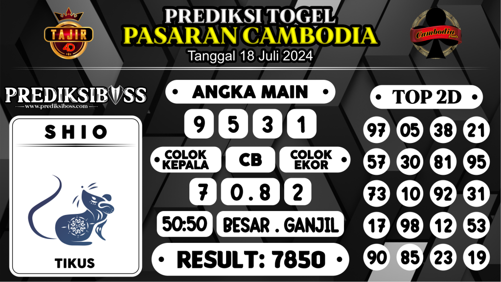 https://prediksibosstoto.com/prediksi-boss-togel-cambodia-kamis-18-juli-2024/