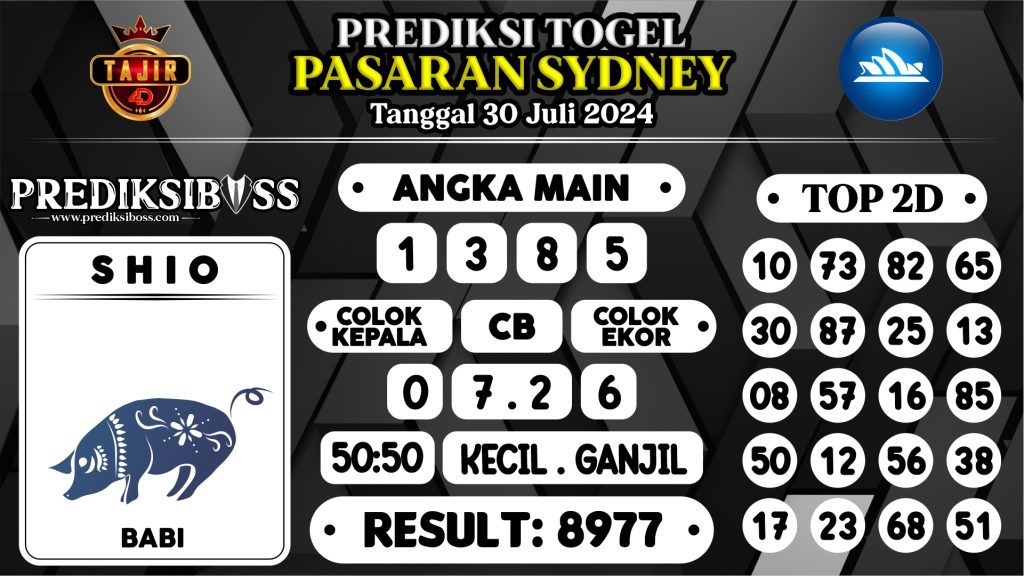 https://prediksibosstoto.com/prediksi-boss-togel-sidney-selasa-30-juli-2024/