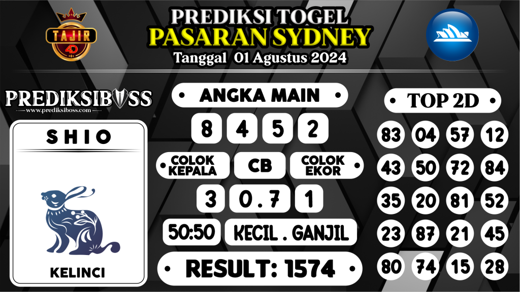 https://prediksibosstoto.com/prediksi-boss-togel-sidney-kamis-01-agustus-2024/