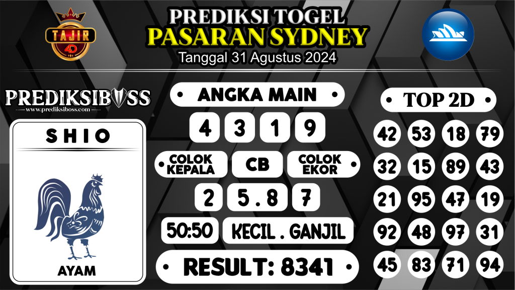 https://prediksibosstoto.com/prediksi-boss-togel-sidney-sabtu-31-agustus-2024/