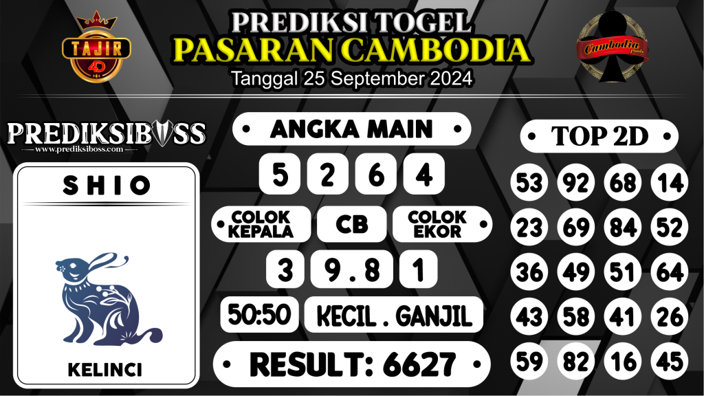 https://prediksibosstoto.com/prediksi-boss-togel-cambodia-rabu-25-september-2024/