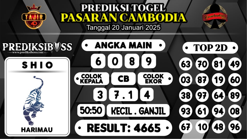 https://prediksibosstoto.com/prediksi-boss-togel-cambodia-senin-20-januari-2025/