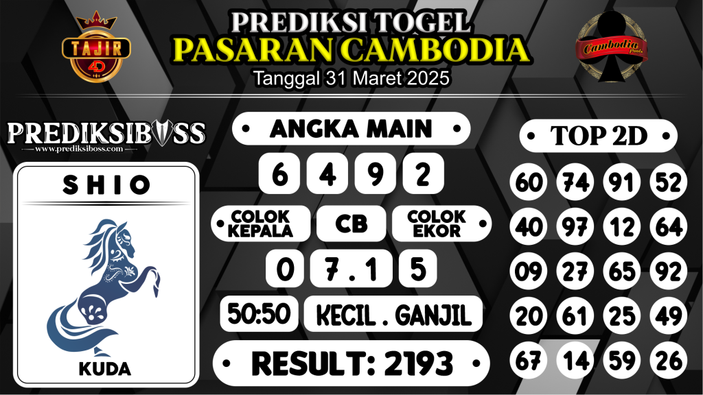 https://prediksibosstoto.com/prediksi-boss-togel-cambodia-senin-31-maret-2025/