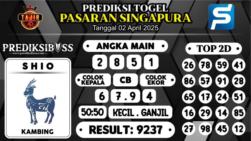 https://prediksibosstoto.com/prediksi-boss-togel-sgp-rabu-02-april-2025/