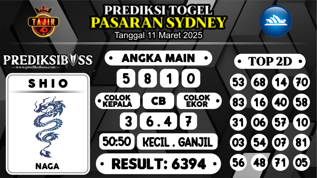 https://prediksibosstoto.com/prediksi-boss-togel-sidney-selasa-11-maret-2025/