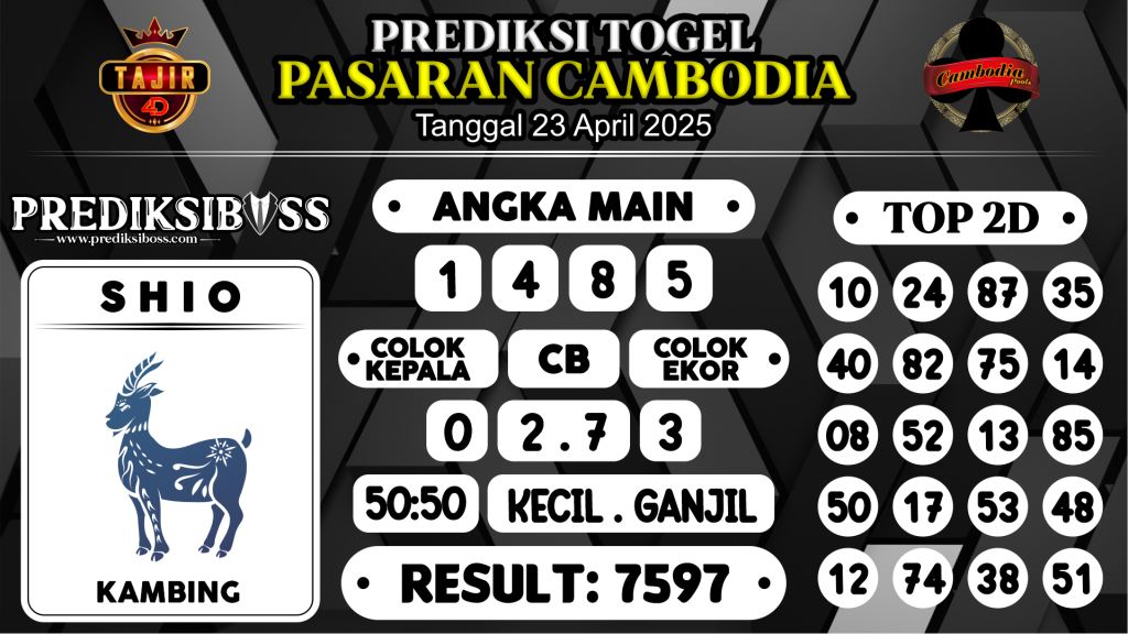 https://prediksibosstoto.com/prediksi-boss-togel-cambodia-rabu-23-april-2025/