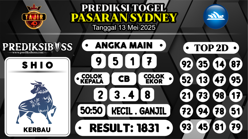 https://prediksibosstoto.com/prediksi-boss-togel-sidney-selasa-13-mei-2025/