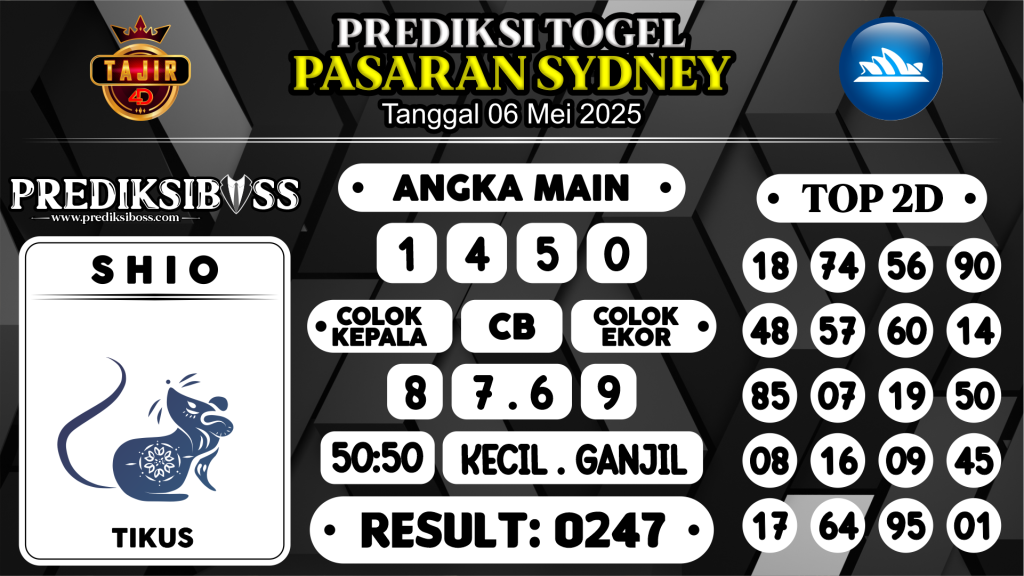 https://prediksibosstoto.com/prediksi-boss-togel-sidney-selasa-06-mei-2025/
